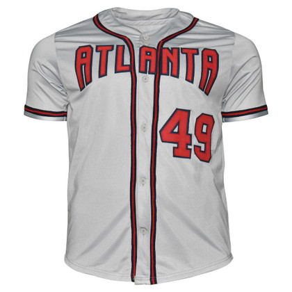 John Rocker Signed Atlanta Grey Baseball Jersey (JSA)