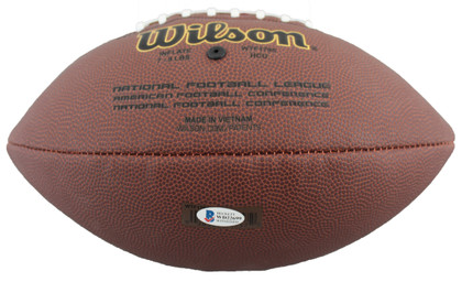 Ravens Ray Lewis Authentic Signed Wilson Super Grip Football W/ Case BAS Witness
