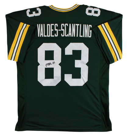 Marquez Valdes-Scantling Signed Green Pro Style Jersey JSA Witness #WIT108319