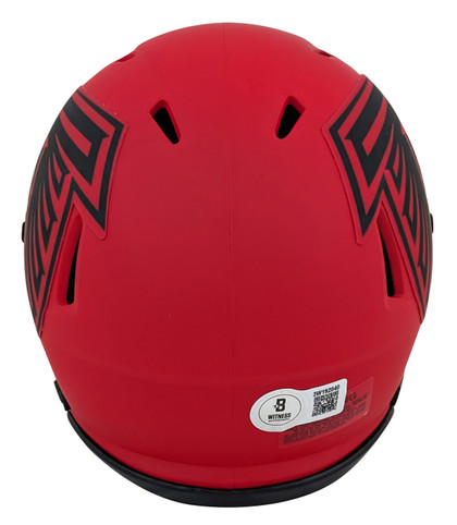 Falcons Julio Jones Authentic Signed Rave Speed Mini Helmet BAS Witnessed