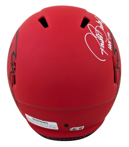 Buccaneers Ronde Barber "HOF 23" Signed Rave F/S Speed Rep Helmet W/ Case BAS W