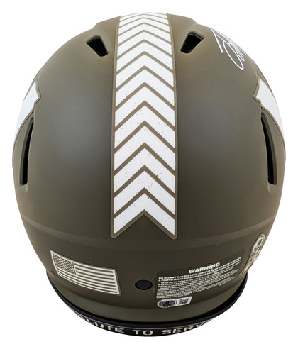 Commanders Terry McLaurin Signed STS Full Size Speed Proline Helmet W/ Case BAS