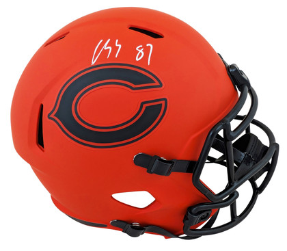 Bears Luther Burden III Signed Rave Full Size Speed Rep Helmet W/ Case BAS Wit