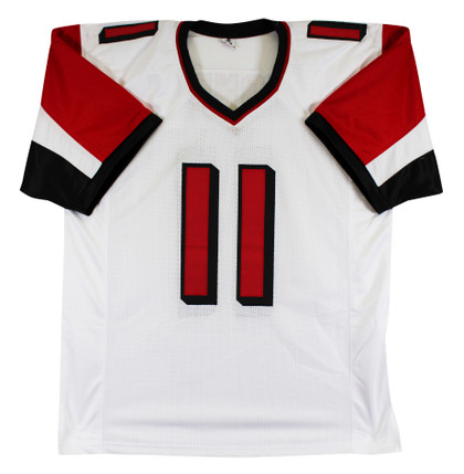 Julio Jones Authentic Signed White Pro Style Jersey Autographed BAS Witnessed