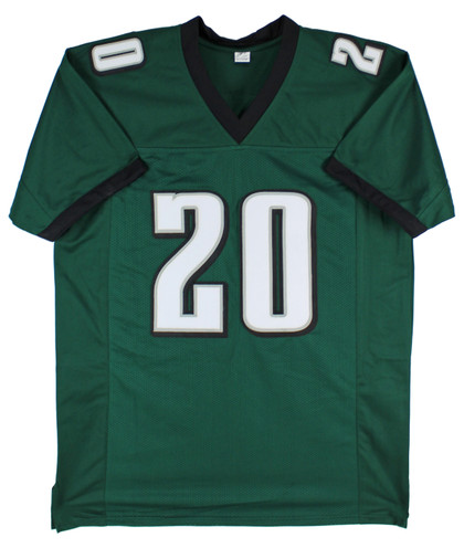 Brian Dawkins Authentic Signed Green Jersey Autographed BAS Witnessed