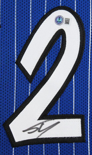 Shaquille O'Neal Authentic Signed Blue Pro Style Framed Jersey BAS Witnessed