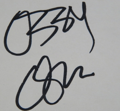 Ozzy Osbourne Signed Matted Display