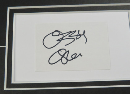 Ozzy Osbourne Signed Matted Display 3