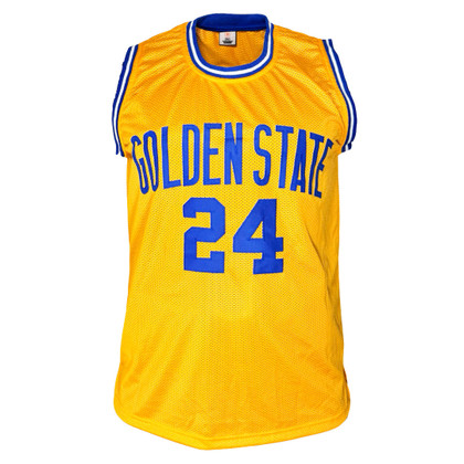 Rick Barry Signed Golden State Yellow Basketball Jersey (JSA)