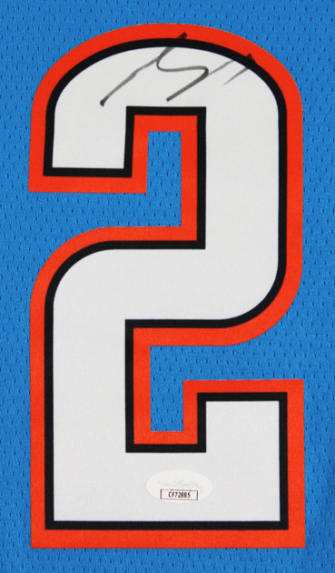 Thunder Shai Gilgeous-Alexander Signed Blue Nike Icon Ed. Jersey JSA #CF72885