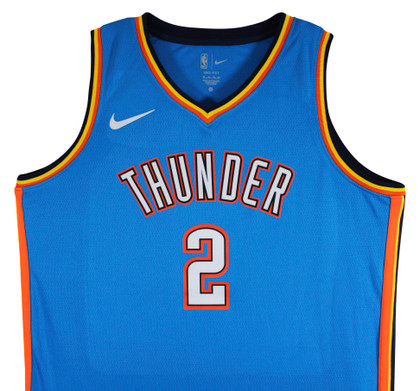 Thunder Shai Gilgeous-Alexander Signed Blue Nike Icon Ed. Jersey JSA #CF72885