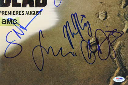 Fear The Walking Dead (9) Nicotero Signed 12x18 Movie Poster PSA/DNA #AB08277