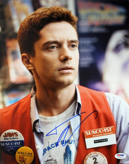 Topher Grace Take Me Home Tonight Signed Authentic 11X14 Photo PSA/DNA #T22250