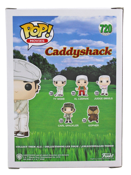 Chevy Chase Caddyshack Signed Funko Pop Vinyl Figure w/ Green Signature BAS