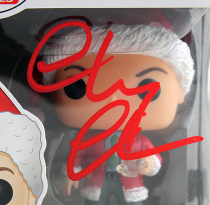 Chevy Chase Christmas Vacation Signed Funko Pop Figure w/ Red Sig BAS Witnessed