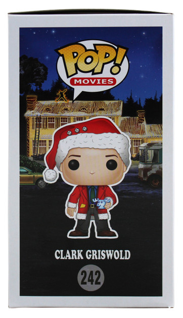 Chevy Chase Christmas Vacation Signed Funko Pop Figure w/ Blue Sig BAS Witnessed