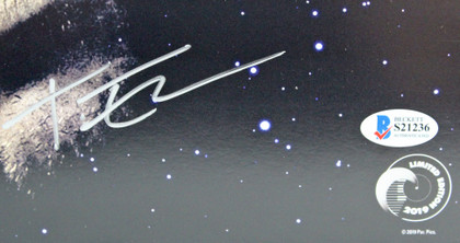 Taron Egerton Rocketman Authentic Signed 12x12 Album Flat Photo BAS #S21236