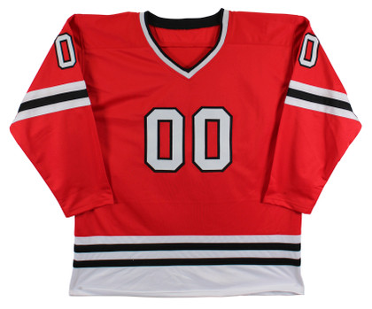 Chevy Chase Christmas Vacation "Clark" Signed Red Hockey Jersey BAS Wit #WD24011