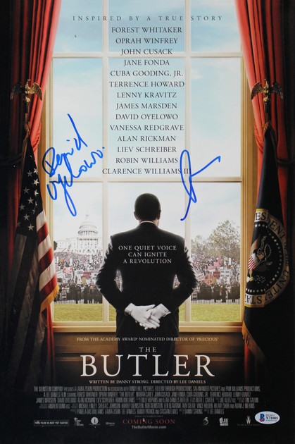David Oyelowo & Lee Daniels The Butler Authentic Signed 12x18 Photo BAS #X71005
