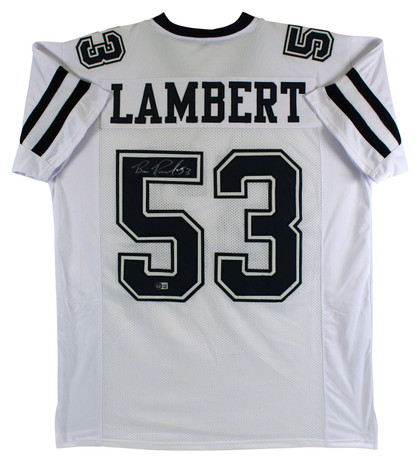 Bill Romanowski The Longest Yard Signed White Pro Style Jersey BAS Witnessed