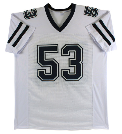 Bill Romanowski The Longest Yard Signed White Pro Style Jersey BAS Witnessed