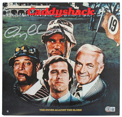 Chevy Chase Authentic Signed Caddyshack Laser Disc Cover w/Disc BAS Wit #WR44151