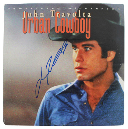 John Travolta Urban Cowboy Authentic Signed Laserdisc Cover BAS #BF88868