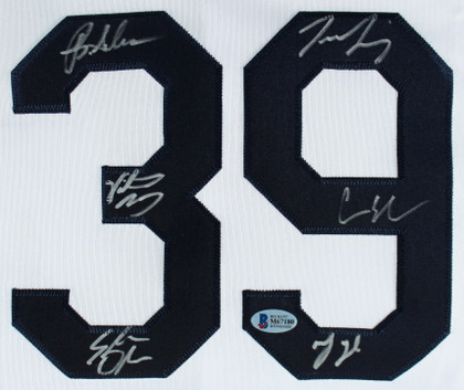The Sandlot Cast (6) Guiry, Leopardi, York +3 Signed Jersey BAS Witness #M67180