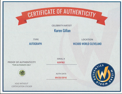 Karen Gillan Doctor Who Authentic Signed 8x10 Photo Autographed Wizard World 7