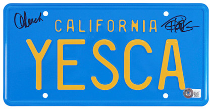 Cheech Marin & Tommy Chong Up in Smoke Signed YESCA License Plate BAS Witnessed