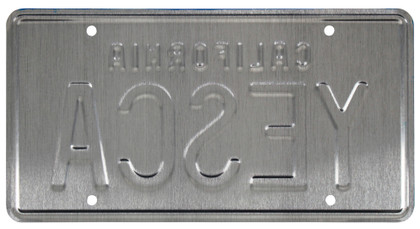 Cheech Marin & Tommy Chong Up in Smoke Signed YESCA License Plate BAS Witnessed