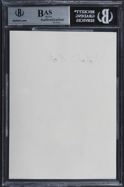 Natalie Portman Star Wars The Phantom Menace Signed 5.25x7.25 Print BAS Slabbed