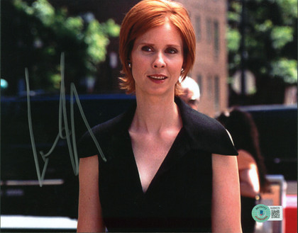 Cynthia Nixon Sex And The City Authentic Signed 8x10 Photo BAS #BJ084576