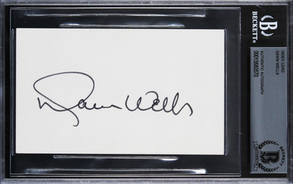 Dawn Wells Gilligan's Island Authentic Signed 3x5 Index Card BAS Slabbed