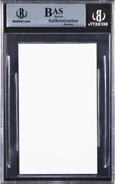 Dawn Wells Gilligan's Island Authentic Signed 3x5 Index Card BAS Slabbed