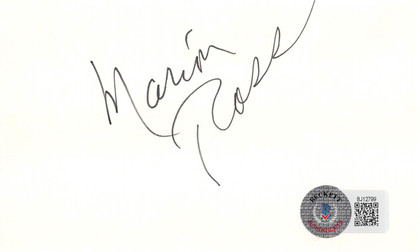 Marion Ross Happy Days Authentic Signed 3x5 Index Card Autographed BAS #BJ12799