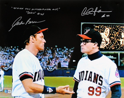 Charlie Sheen & Corbin Bernsen Major League "STMFO" Signed 16x20 Photo BAS Wit 2