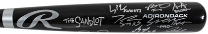 The Sandlot (8) Guiry, Leopardi, Renna +5 Signed Bat w/ Character Names BAS