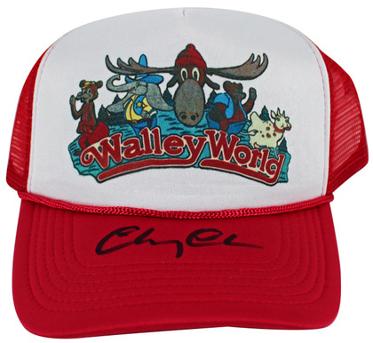 Chevy Chase Vacation Authentic Signed Wally World Trucker Hat BAS Witnessed