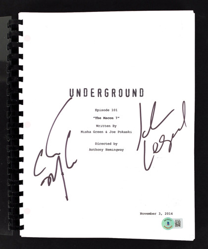 Christopher Meloni & John Legend Underground Signed Movie Script BAS #BK02169