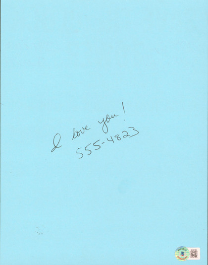 Claudia Wells Back To The Future Signed Replica Save The Clock Tower Flyer BAS