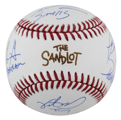Sandlot (8) Guiry, Leopardi, Renna +5 Signed Sandlot Baseball w/ Character BAS