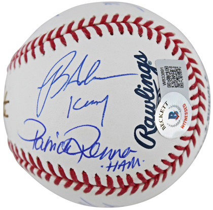 Sandlot (8) Guiry, Leopardi, Renna, +5 Signed Babe Ruth Baseball w Character BAS