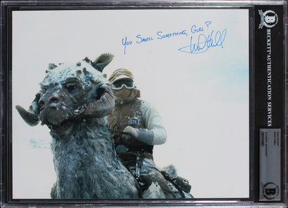 Mark Hamill Star Wars The Empire Strikes Back Signed 8x10 Photo BAS Slabbed
