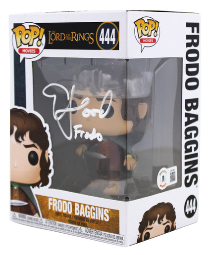 Elijah Wood Lord of the Rings "Frodo" Signed Funko Pop Vinyl Figure BAS #W774971