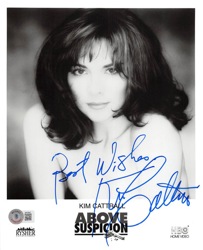 Kim Cattrall Above Suspicion "Best Wishes" Signed 8x10 Photo BAS #BK03947