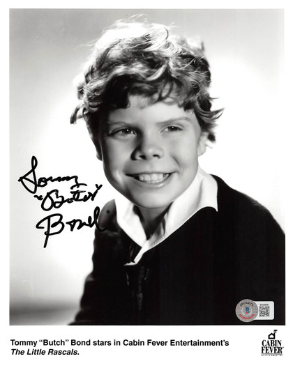 Tommy Bond The Little Rascals "Butch" Authentic Signed 8x10 Photo BAS #BK03836