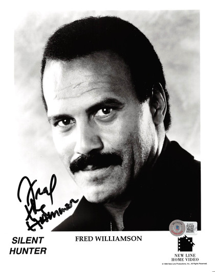 Fred Williamson Silent Hunter "The Hammer" Signed 8x10 Photo BAS #BL44815