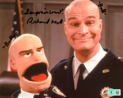 Richard Moll Night Court "See You In Court!" Signed 8x10 Photo BAS #BE07345
