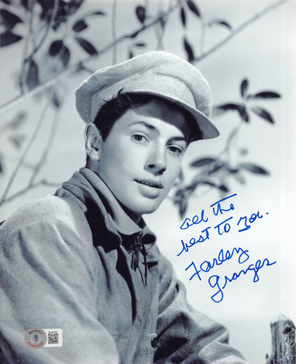 Farley Granger Strangers on a Train "Best" Signed 8x10 Photo BAS #BL44739